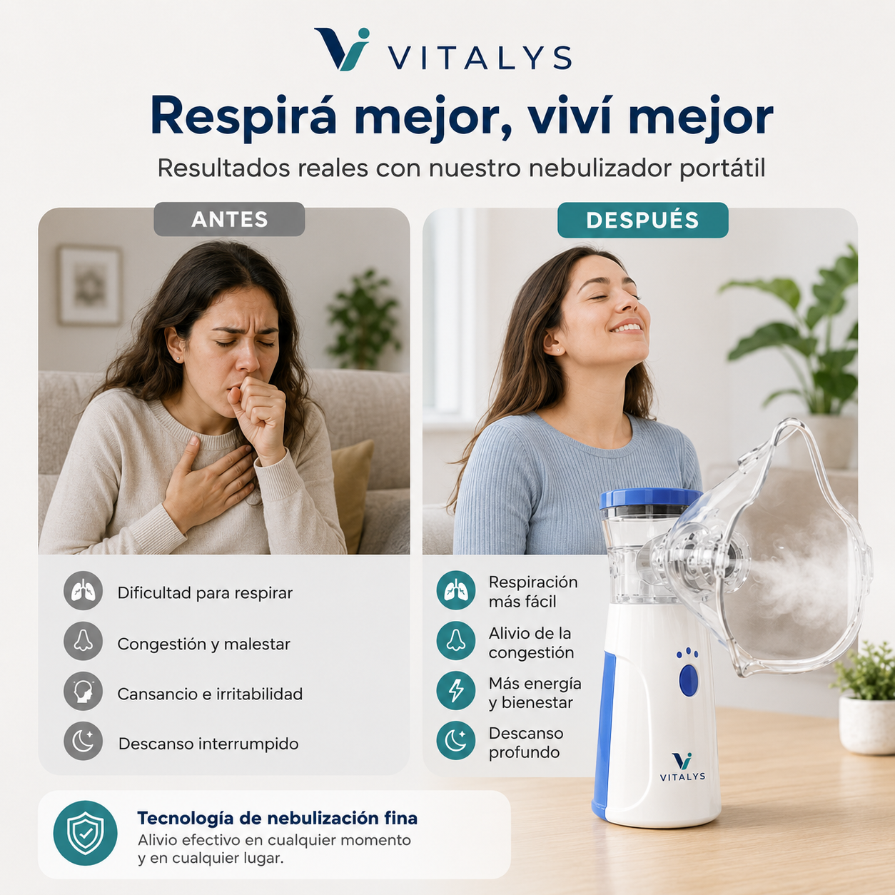 Nebulizador Portátil Mesh | Bienestar en cada respiración